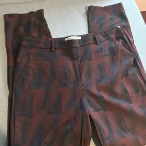 MM Lafleur Ankle Pants in Red and Black